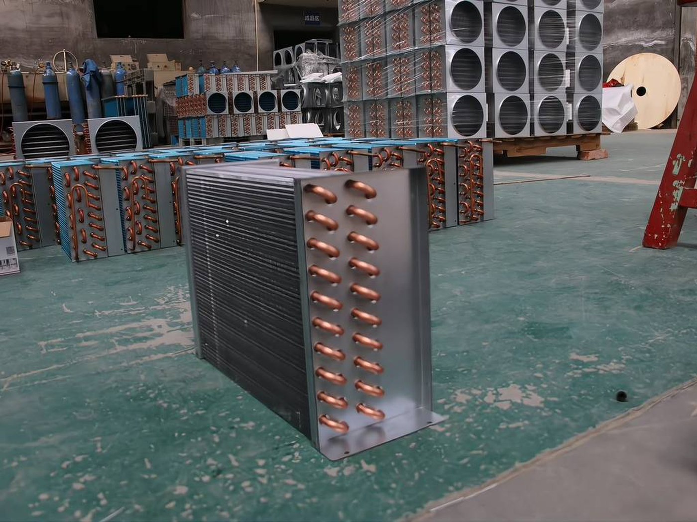 Production floor with coil lines